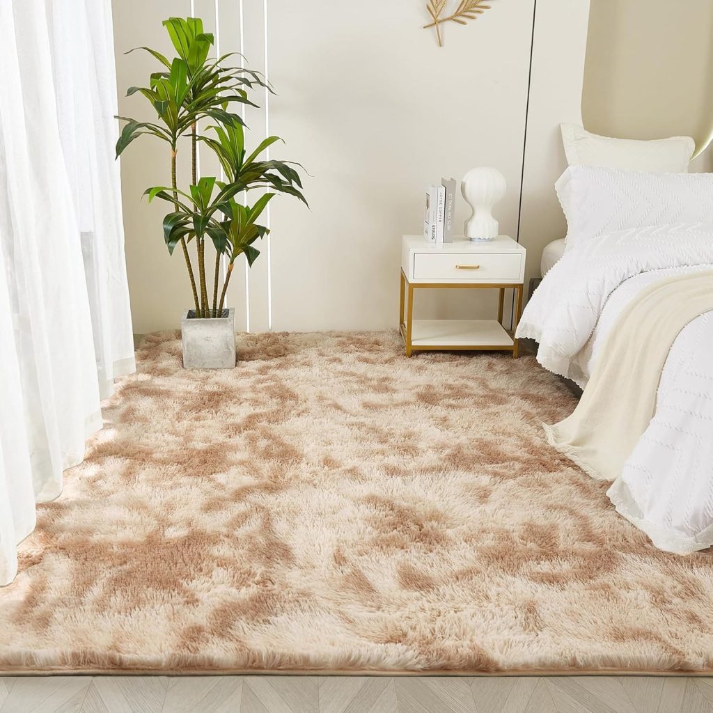 Alfombra para dormitorio de pelo largo BESTASH