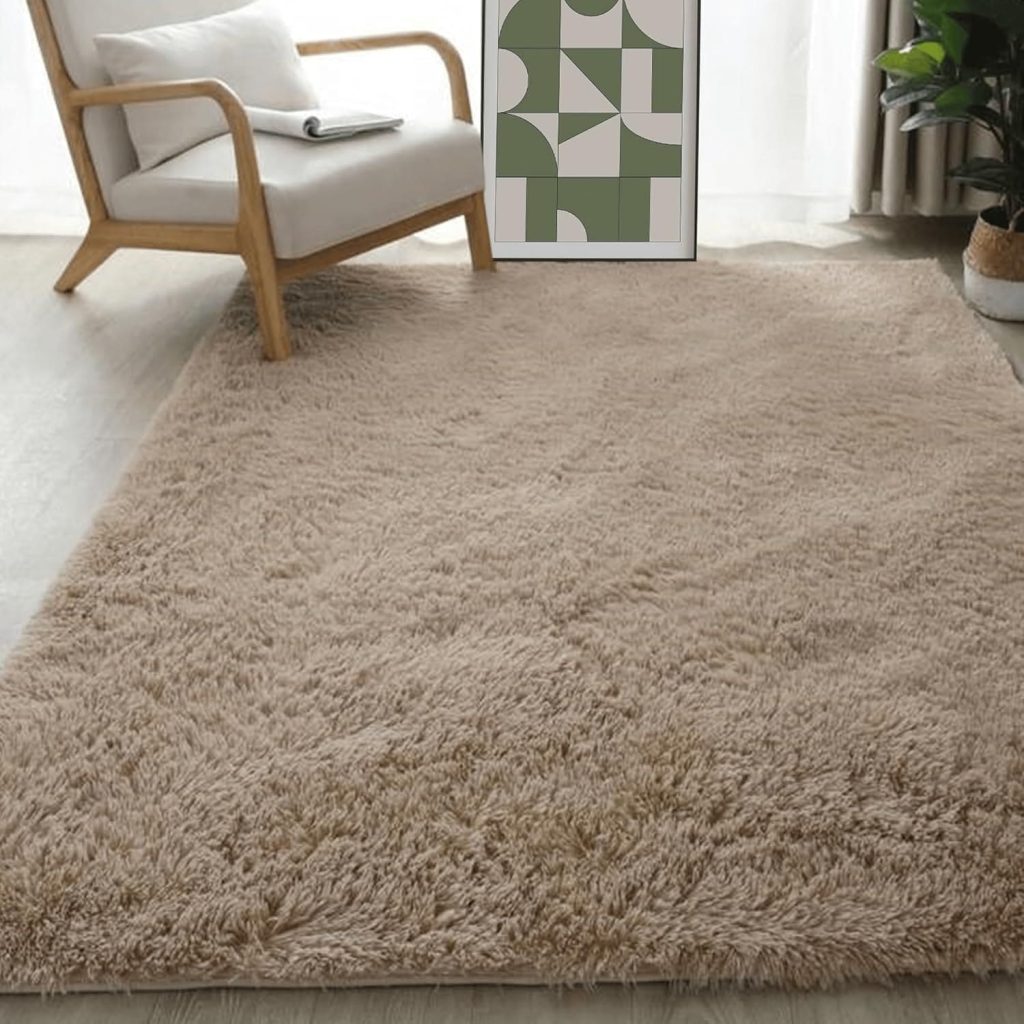 Alfombra para dormitorio de pelo largo TAOLITAO