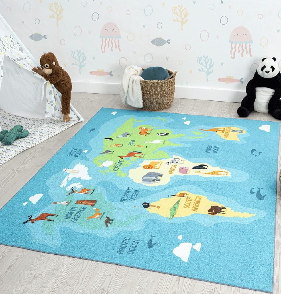 Alfombra mapa del mundo. THE CARPET