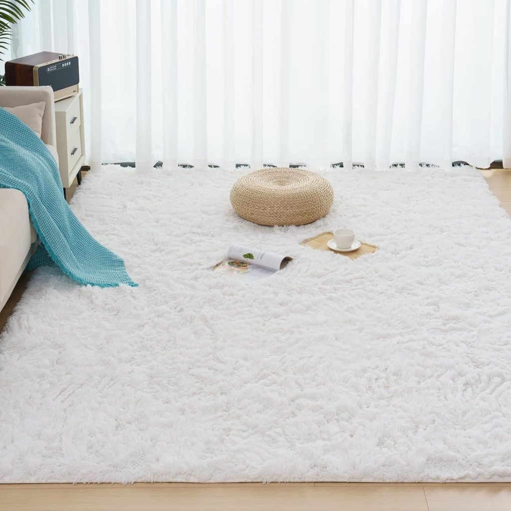 Alfombra para dormitorio de pelo largo VAMCHEER