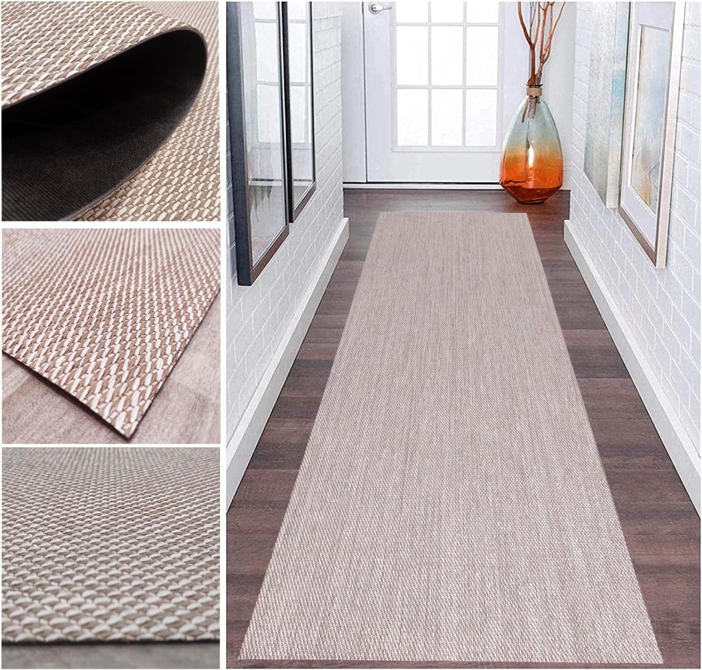 Alfombra de vinilo marrón para pasillo TADI & IMPERIO