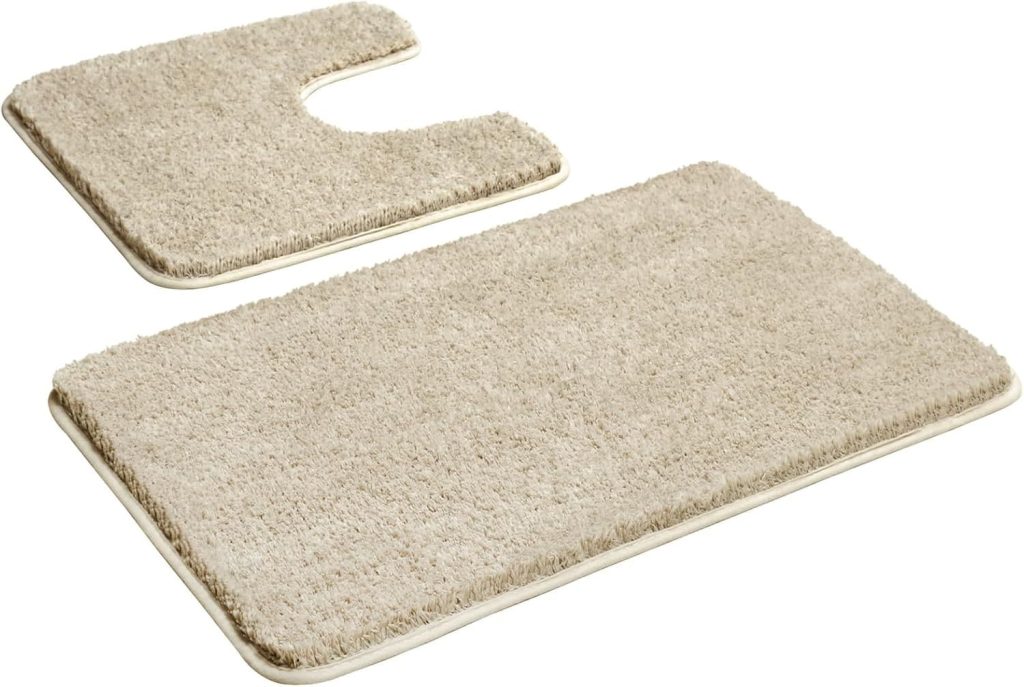 Juego de alfombras para baño color beige MYTING