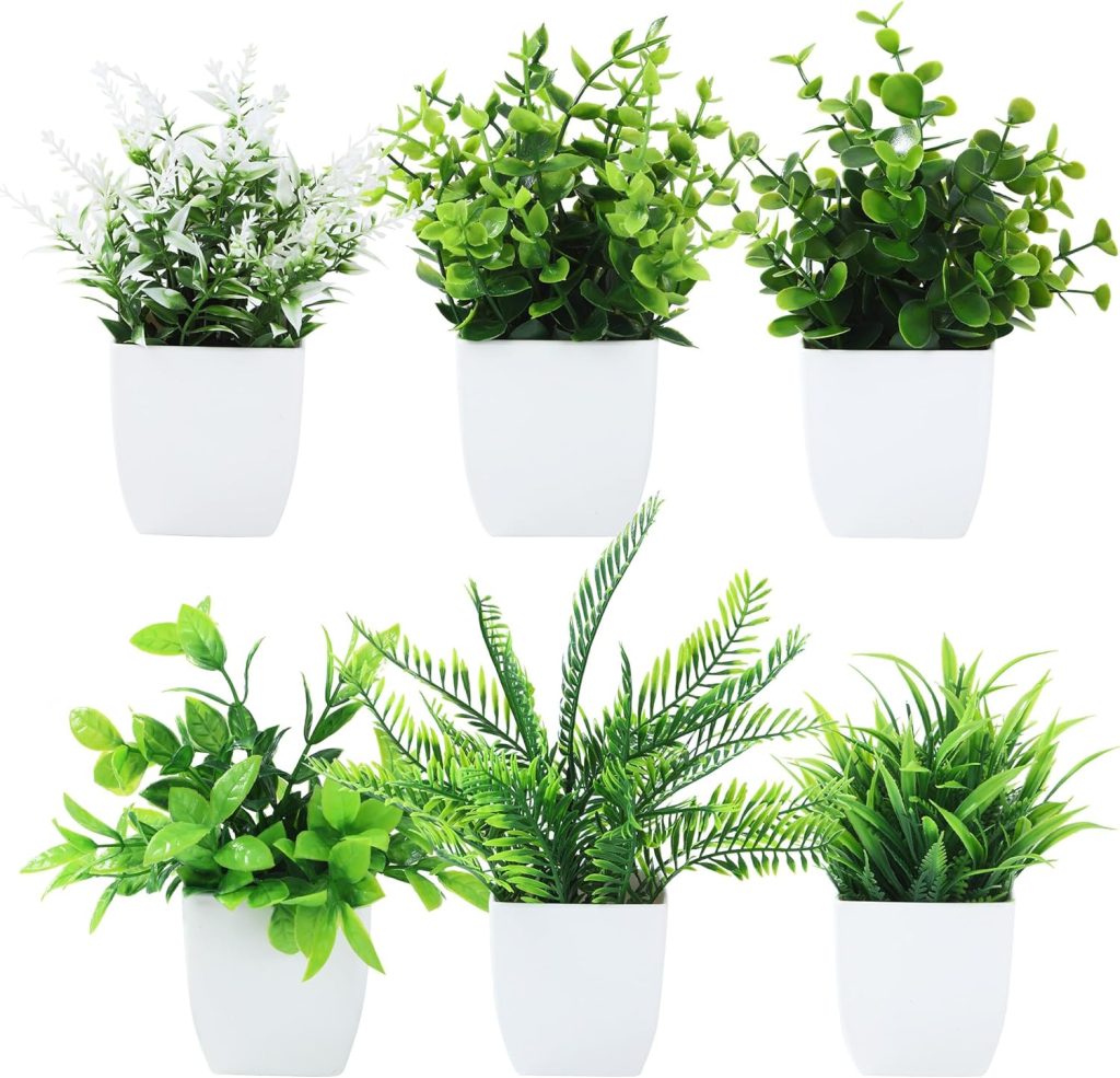Pack de 6 plantas artificiales para terraza o balcón