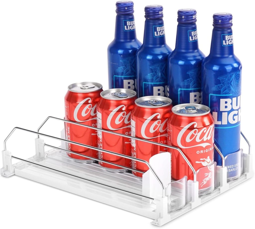 Organizador de latas y botellas para frigorífico