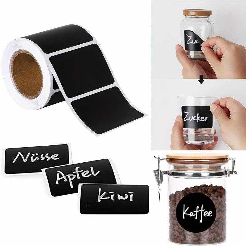 Etiquetas adhesivas negras para cocina CHEFZOCO