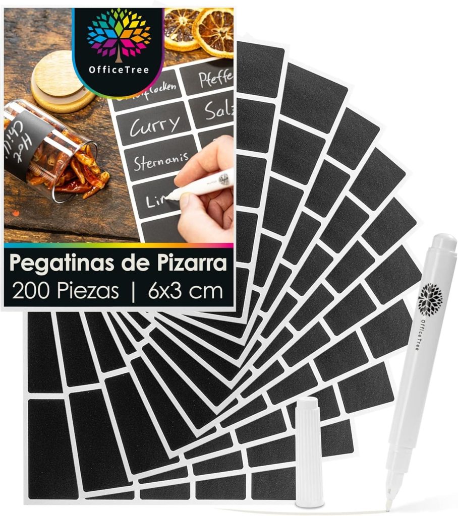 Pegatinas de pizarra negras OFFICE TREE