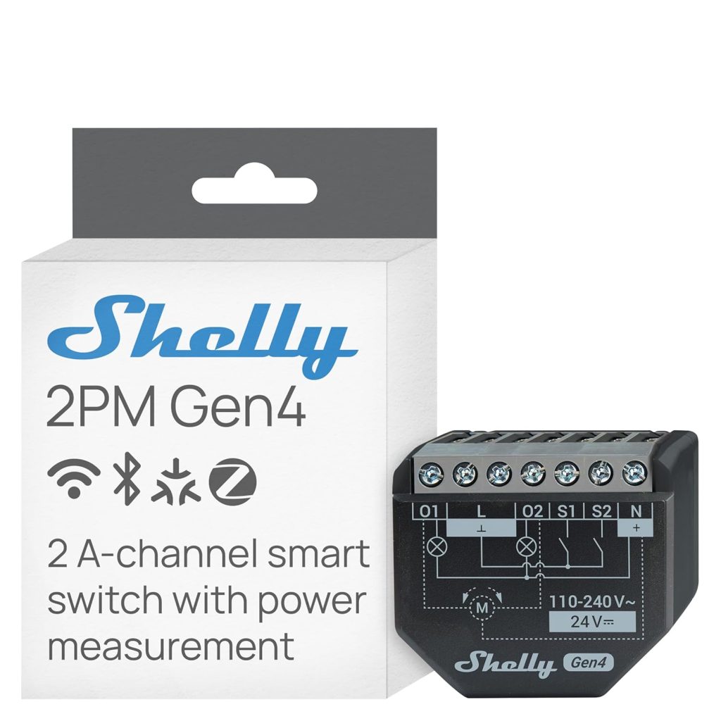 Relé Shelly Gen 4 para domotizar persianas
