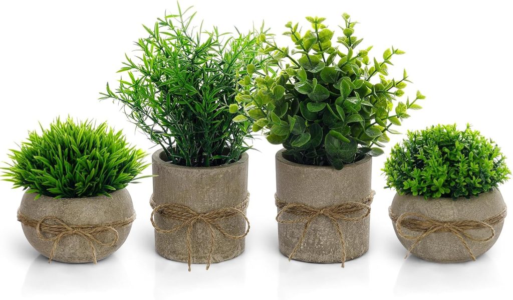 Plantas artificiales para rincón de café VICLOON