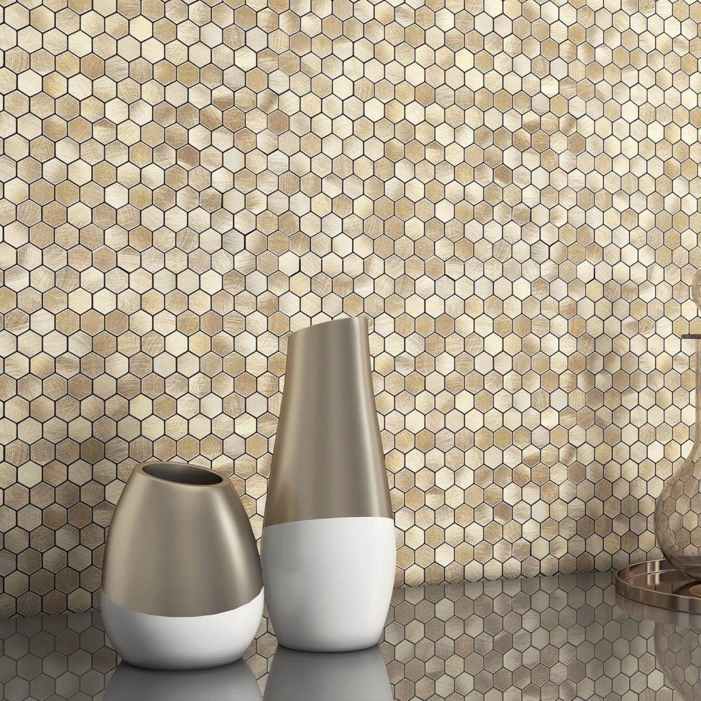 Azulejos adhesivos hexagonales BENICE