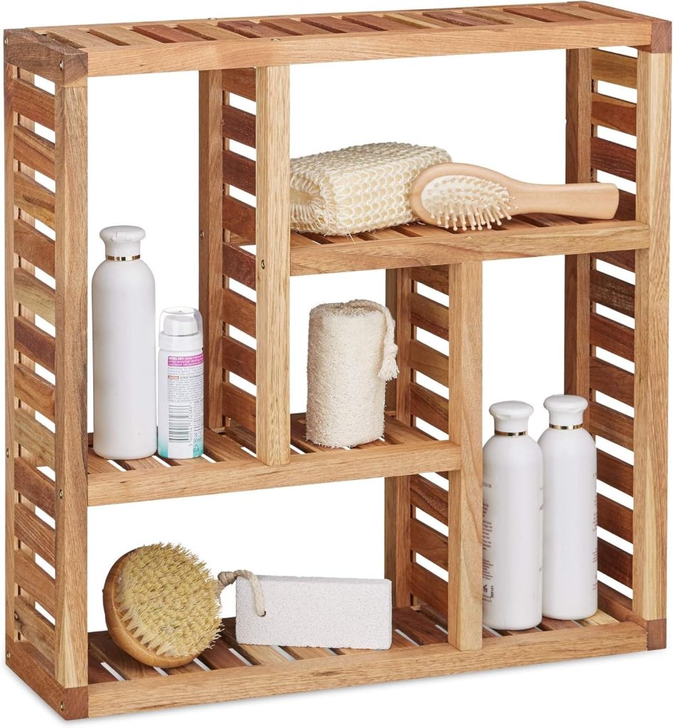 Estantería flotante para baño RELAXDAYS
