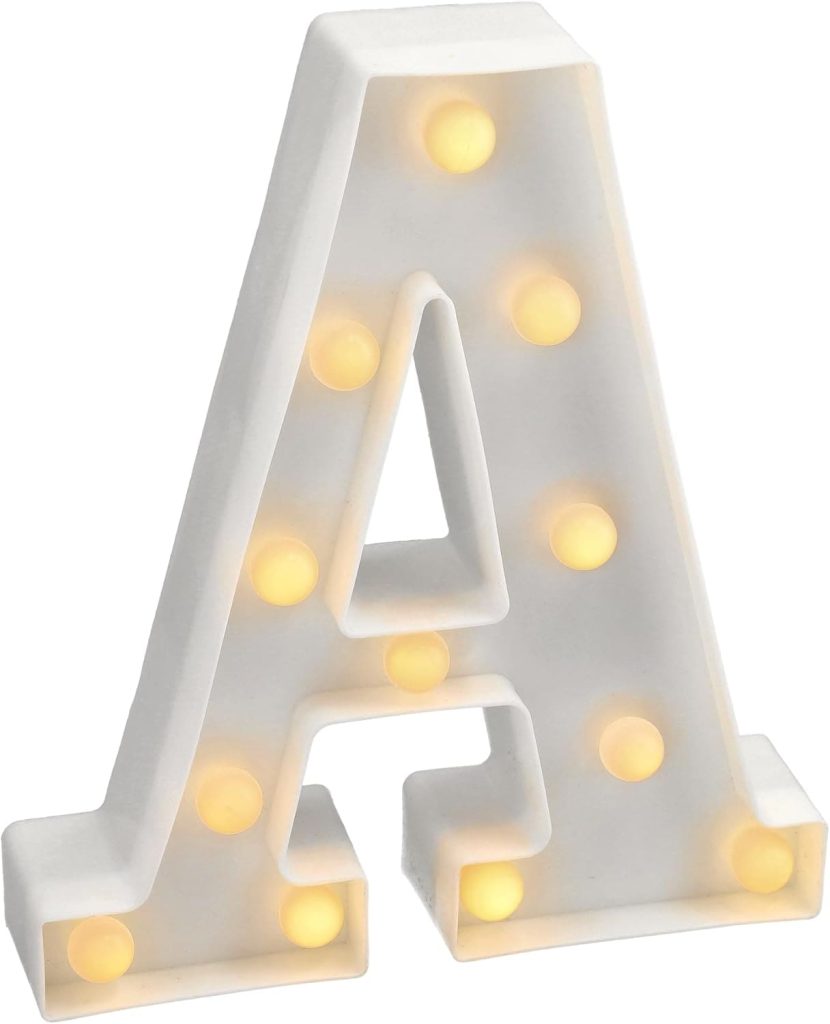 Letras con luces para dormitorio JANDEI