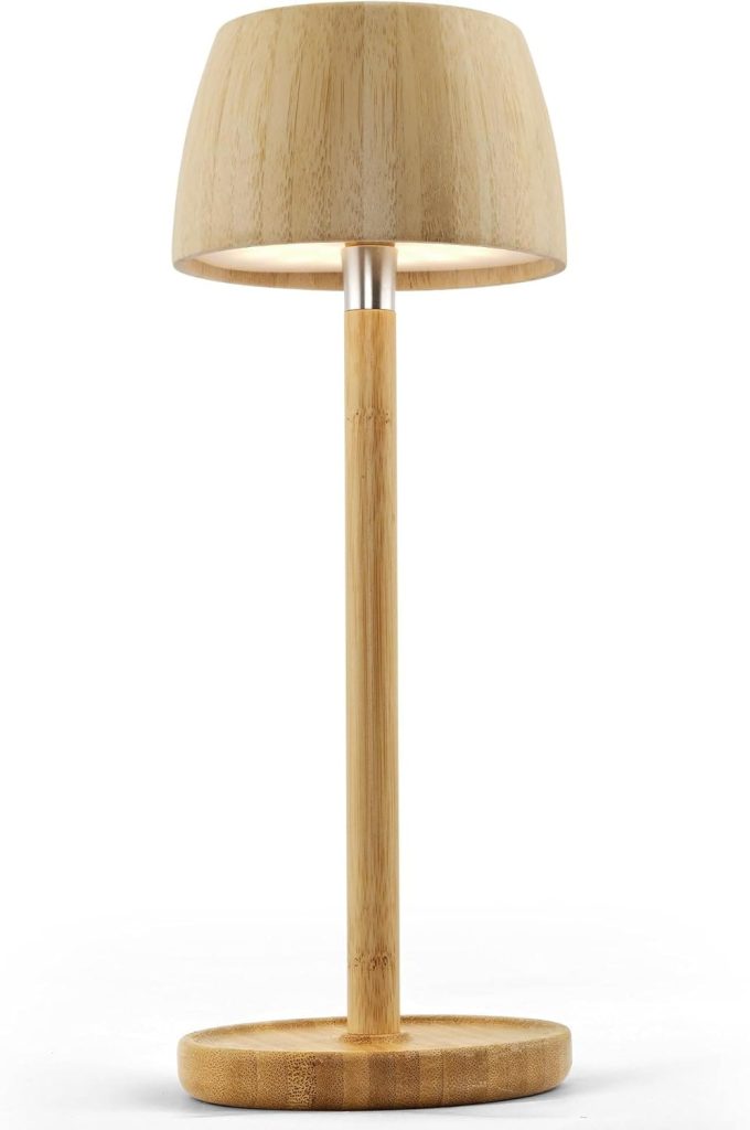 Lamparita de noche de bambú
