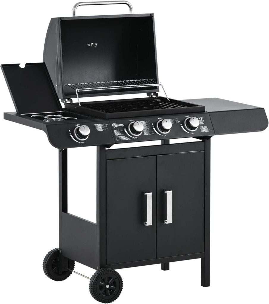 Barbacoa de gas OUTSUNNY