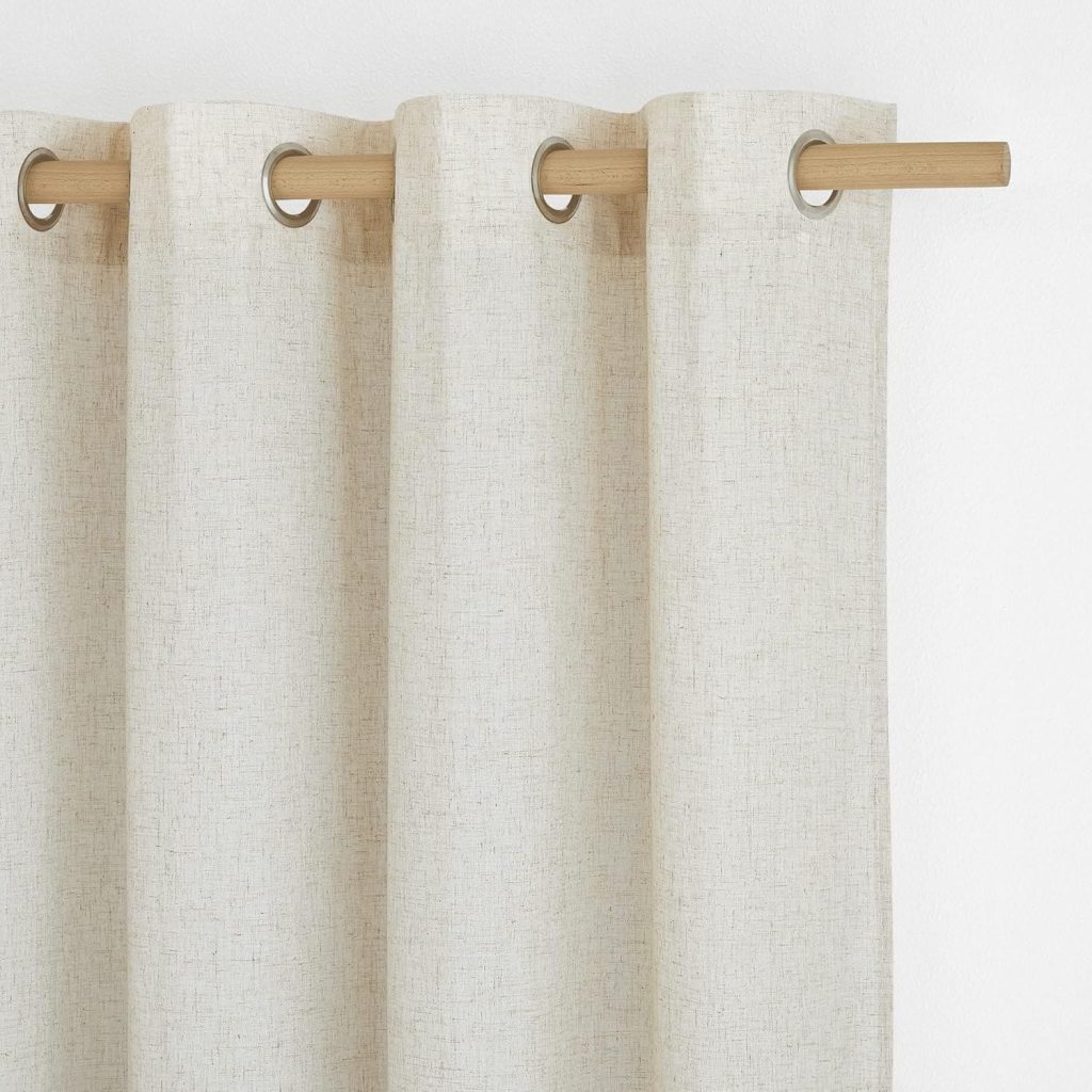 Cortinas de lino traslúcidas PONY DANCE
