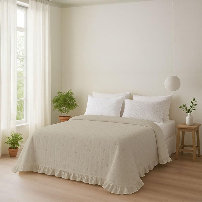 Colcha de verano beige RUFINO DIAZ