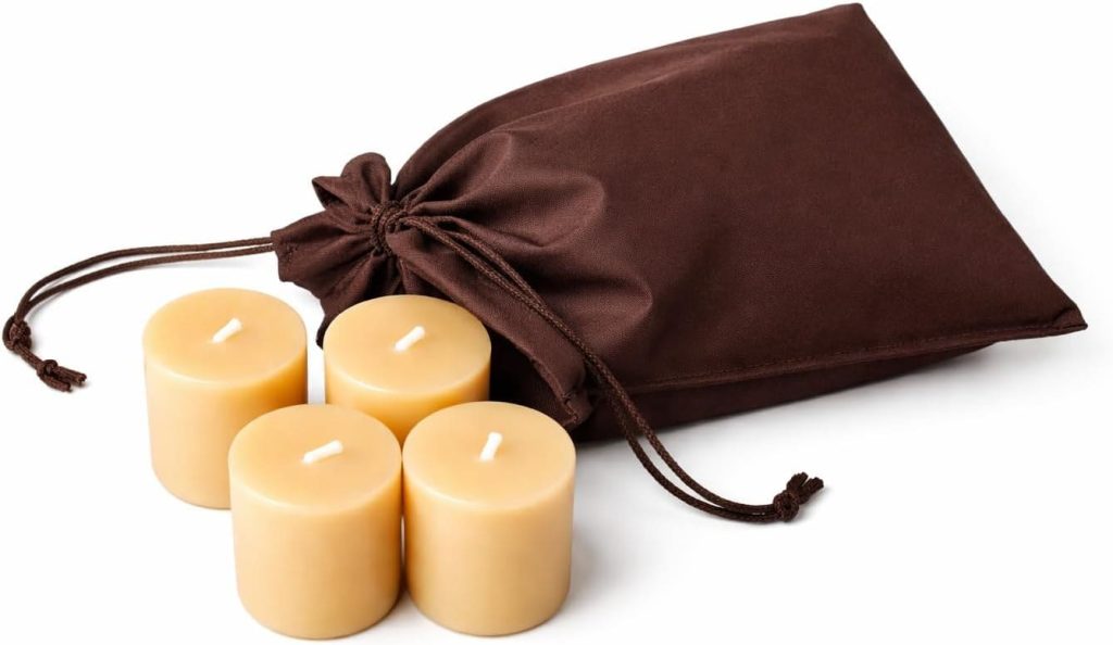 Velas con aroma a jazmín en bolsa de tela BONYELITE