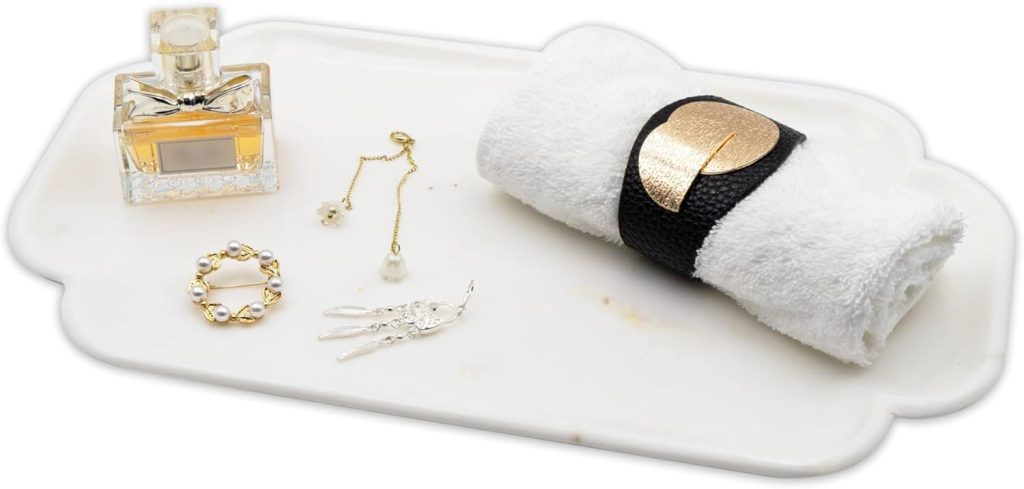 Bandeja de mármol para organizar perfumes MARMOR