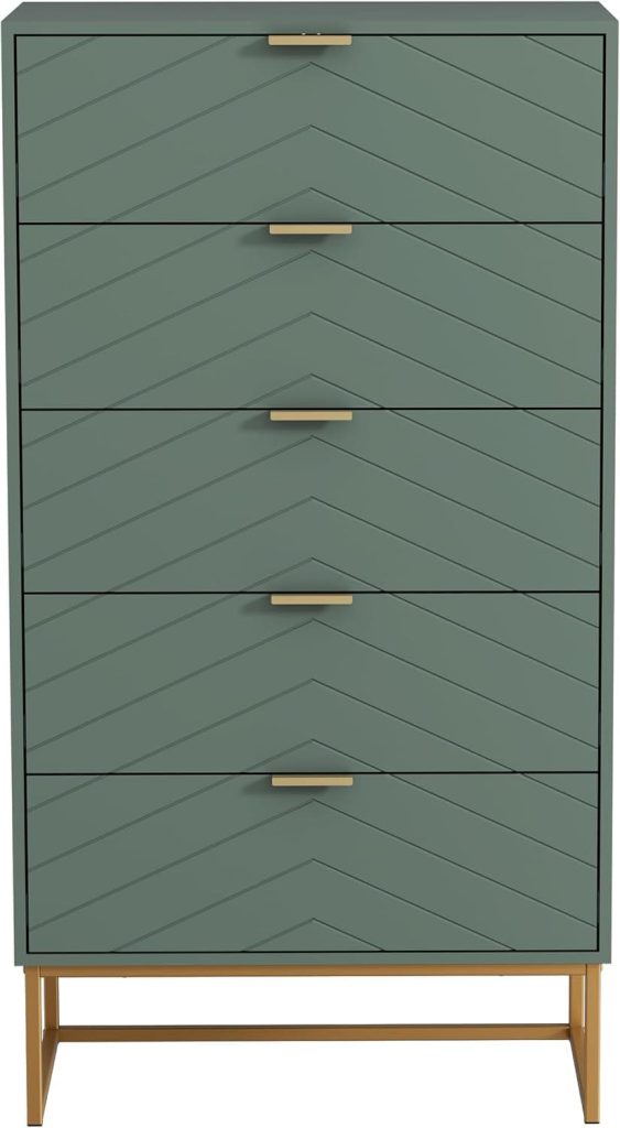 Cómoda para dormitorio verde UEV