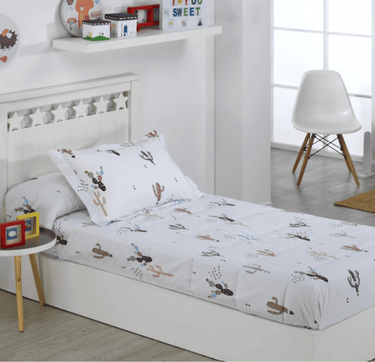 Edredón infantil con estampado de cactus DHESTIA HOME