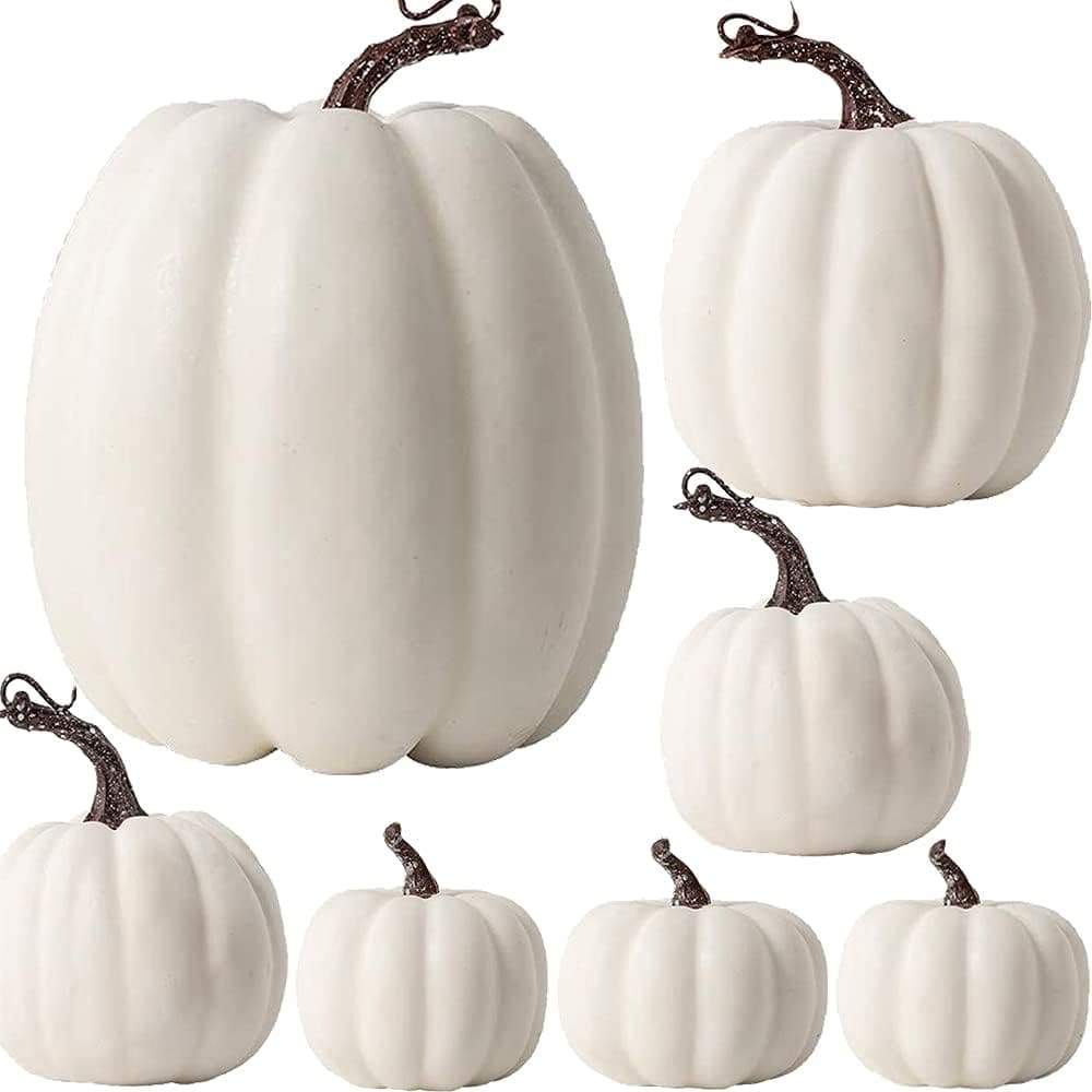Calabazas decorativas blancas OTMVICOR