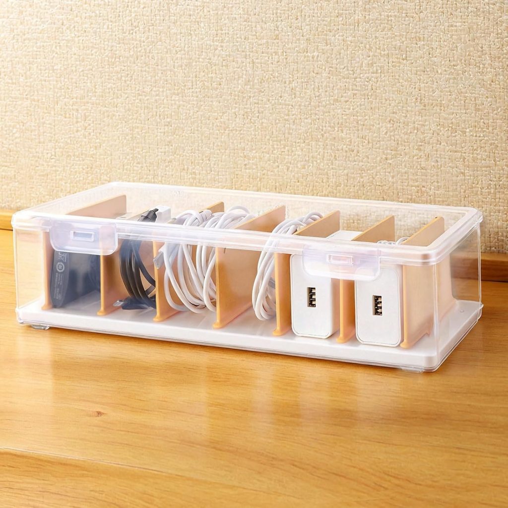 Caja organizadora de cables con separadores PAVSTINE