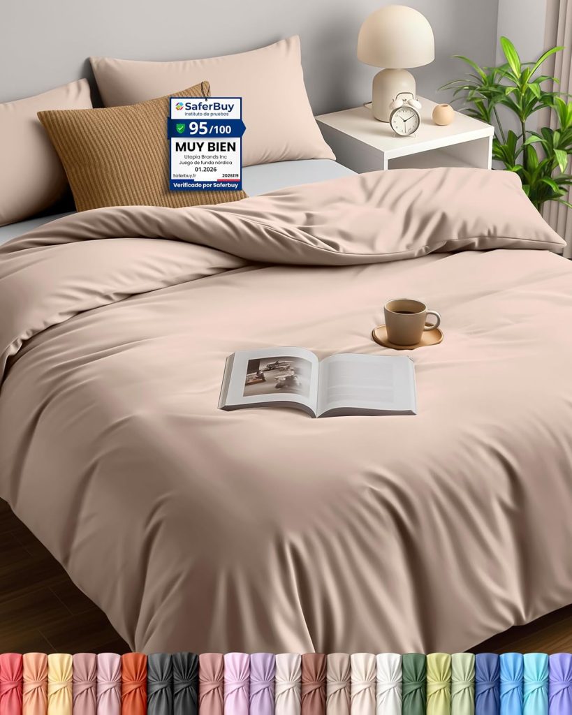 Funda nórdica lisa para cama de matrimonio UTOPIA