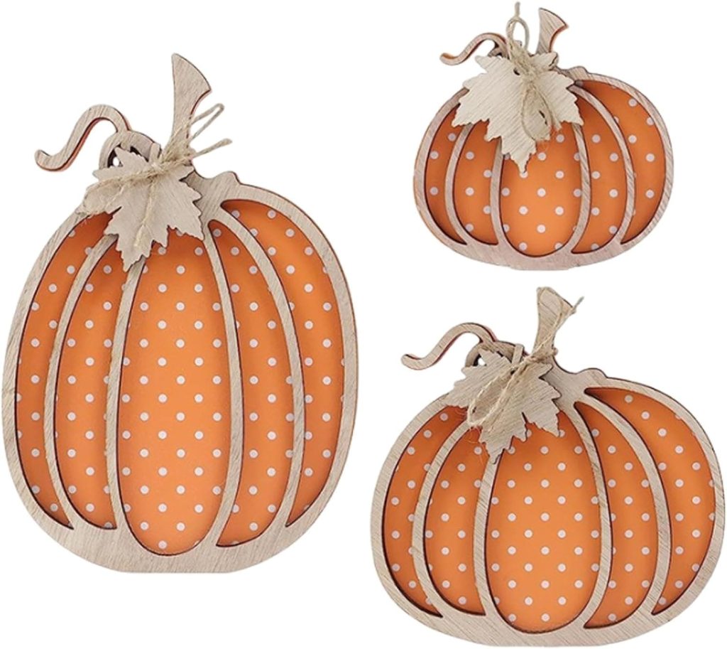 Calabazas de madera para colgar
