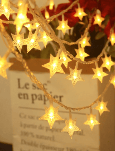 Guirnalda de luces con forma de estrella