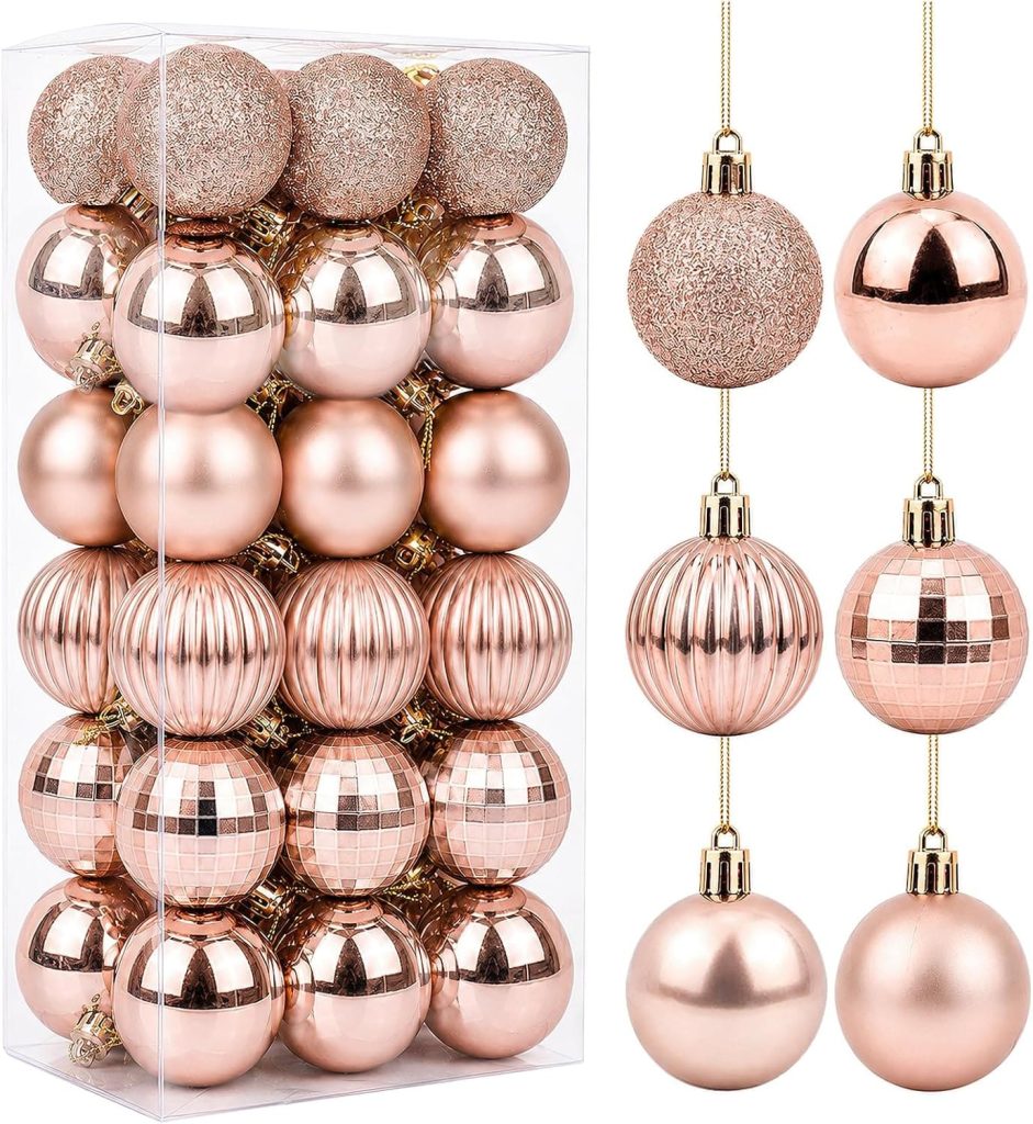 Bolas de Navidad rosas