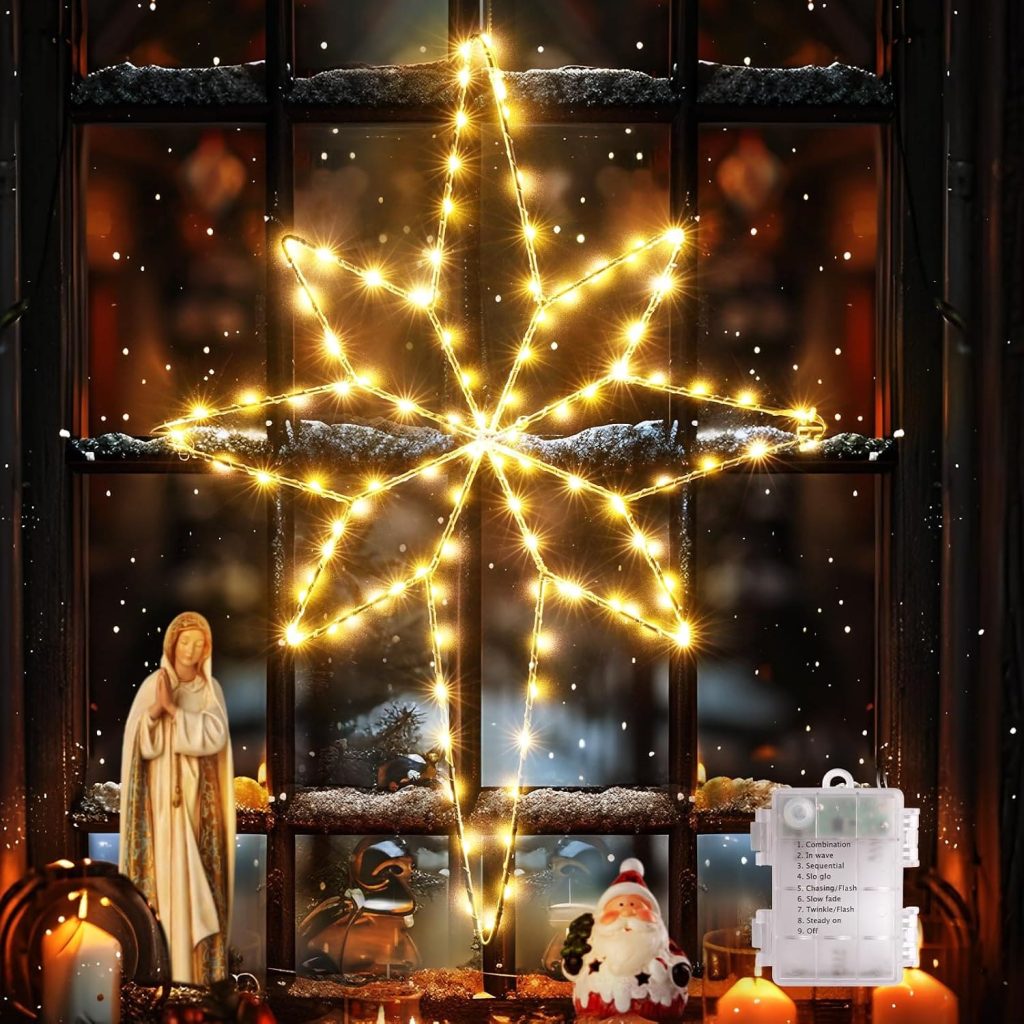 Estrella de luz a pilas QUNTIS