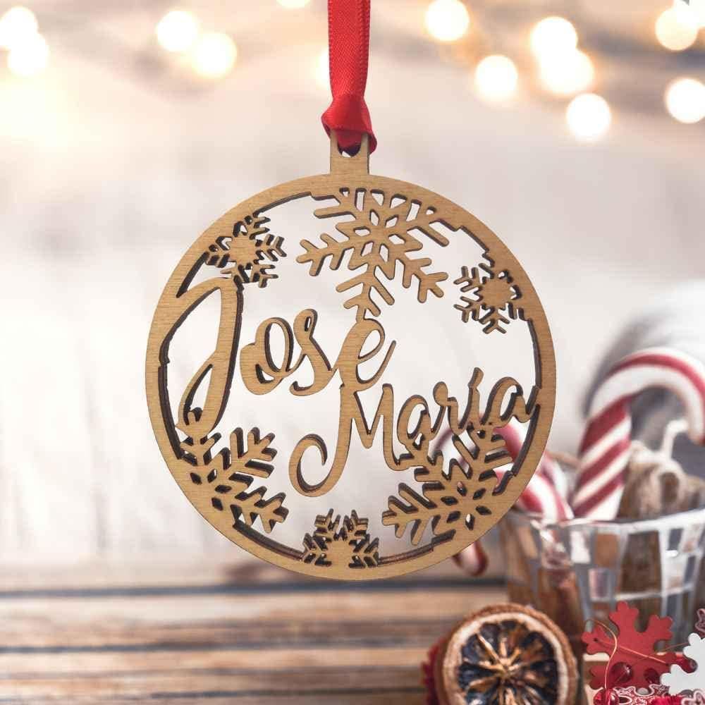 Bola personalizada con nombre para árbol de Navidad
