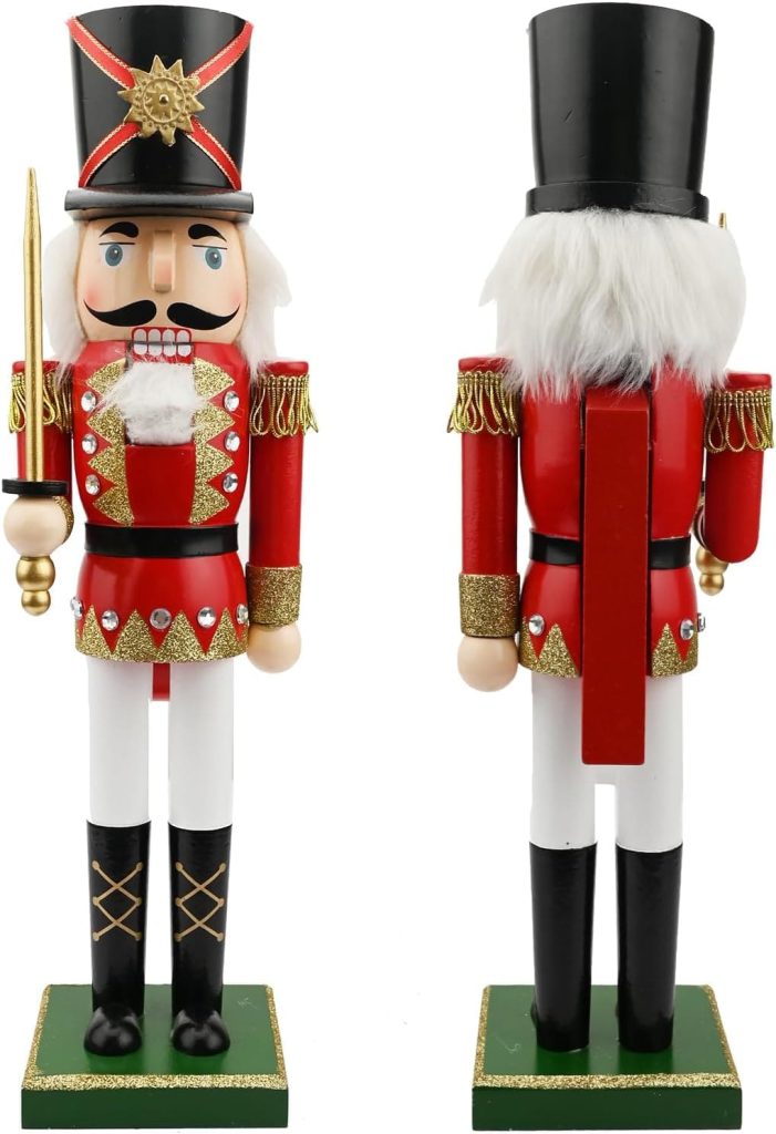 Soldado cascanueces para poner junto al árbol de Navidad