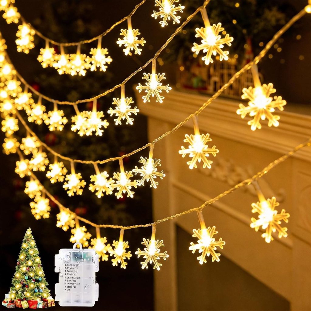 Luces copo de nieve
