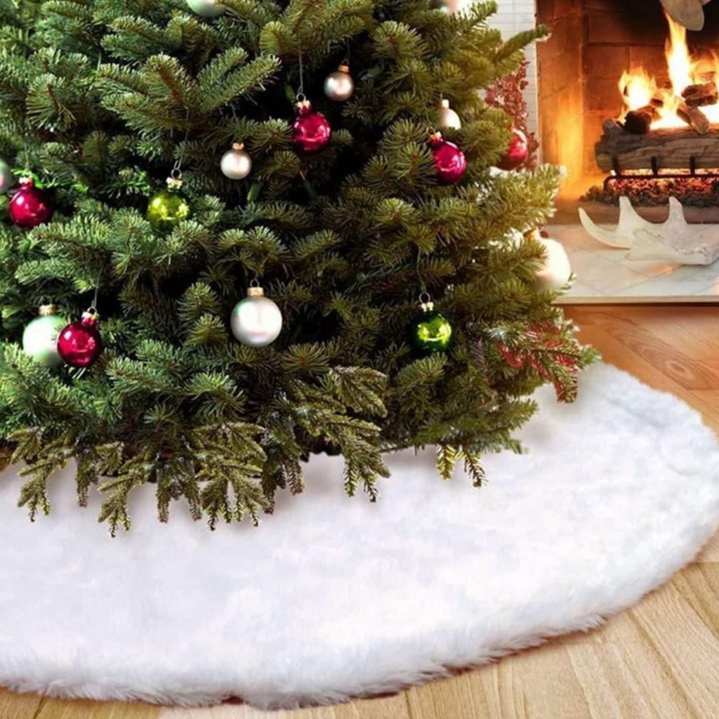 Falda de árbol blanca