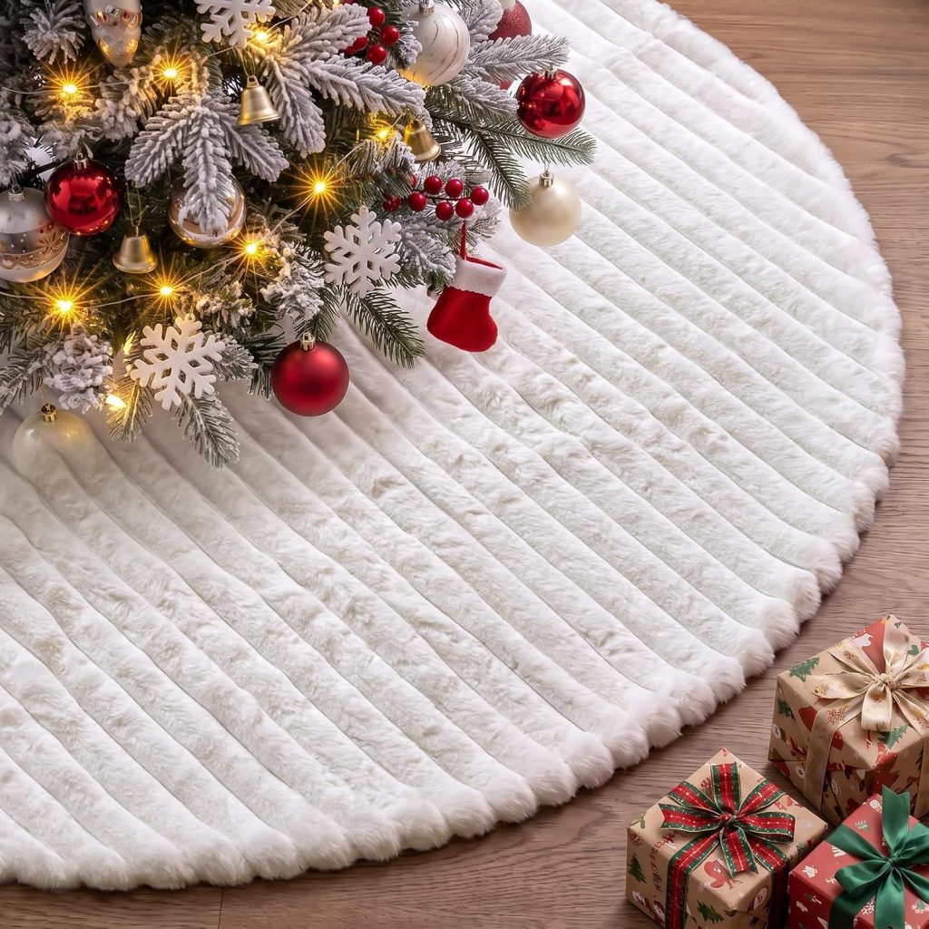 Falda de árbol blanca